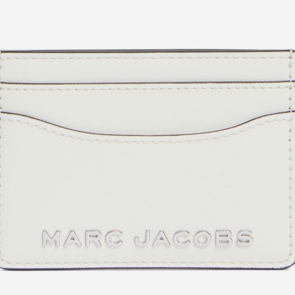 Marc Jacobs Trademarc Card Case- White/Silver